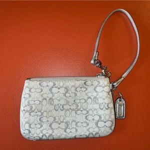 Coach silver trim wrislet